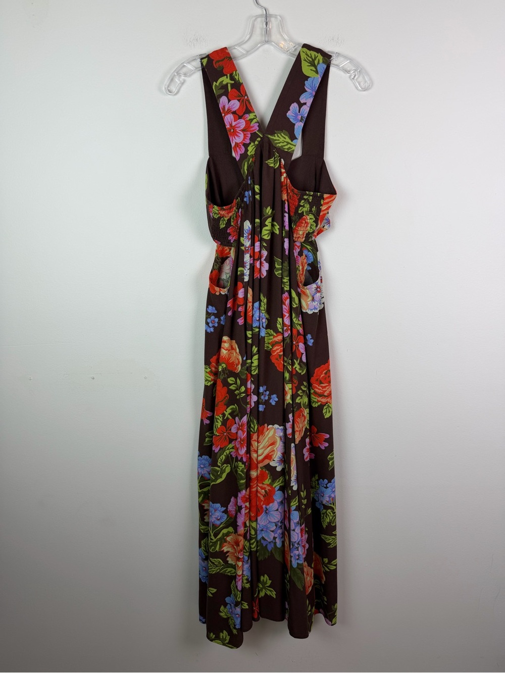 Anthropologie The Piper Bandeau Maxi Dress in Chocolate Brown Floral Size M - Picture 10 of 16